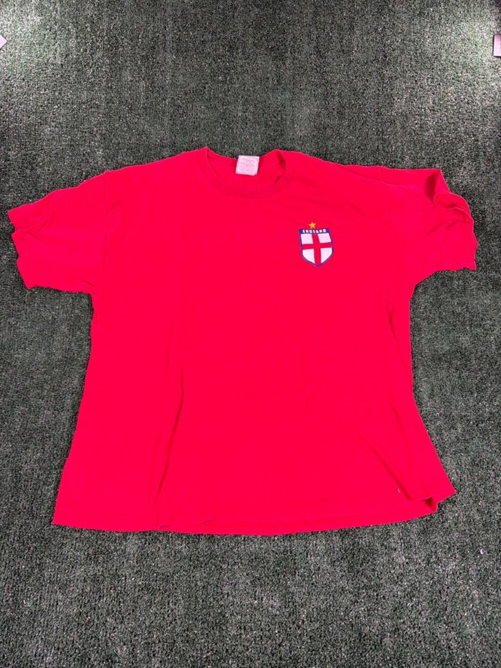 Jerzees England 2006 World Cup Soccer Tee Men's XL Red